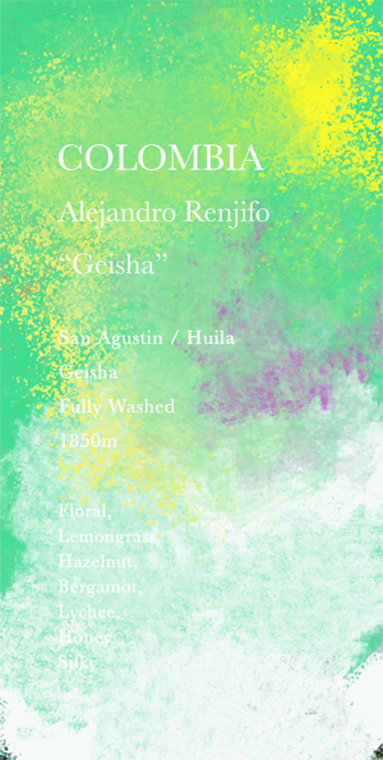 COLOMBIA Alejandro Renjifo “Geisha”